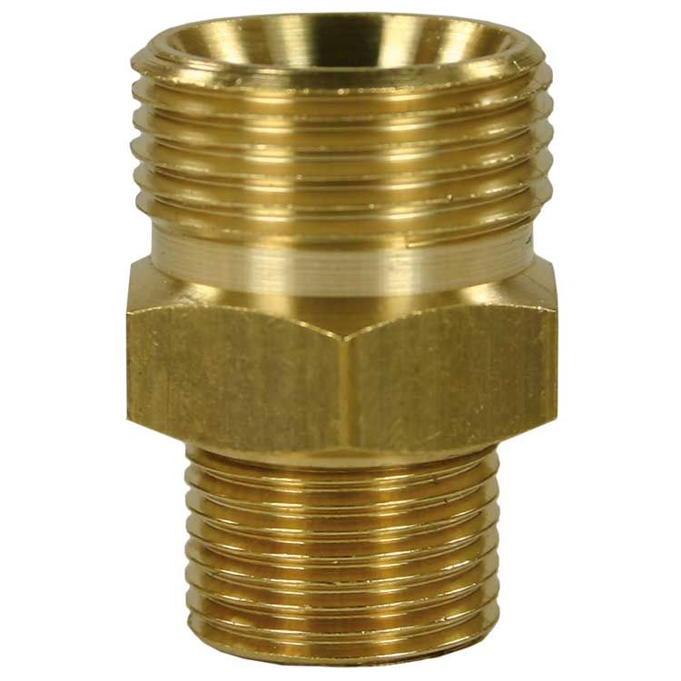 M22x1,5 AG : raccord mâle 1/4" AG à cône de 60°, en laiton. Longueur : 29 mm