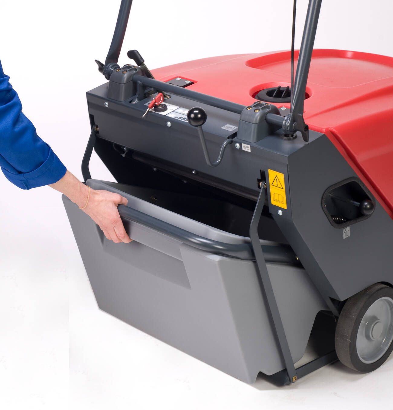 Cleanfix KS650 IBC Handkehrmaschine Schmutzbehälter entleeren