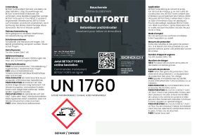 PAG TECH Detergente e derattizzante per calcestruzzo BETOLIT FORTE, 25 kg