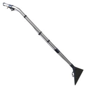 CLEANFIX Adattatore per tappeti a 2 ugelli, 26 cm, con tubo flessibile in acciaio cromato