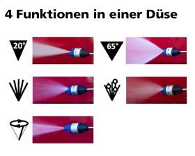 Nilfisk MC 1C-125/500 XT Kaltwasser-Hochdruckreiniger 4-in-1-Düse mit vier Funktionen