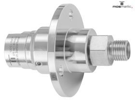 Mosmatic Drehgelenk mit Flansch, Karbid/INOX DYFI-06 G1/4"F G1/4"M