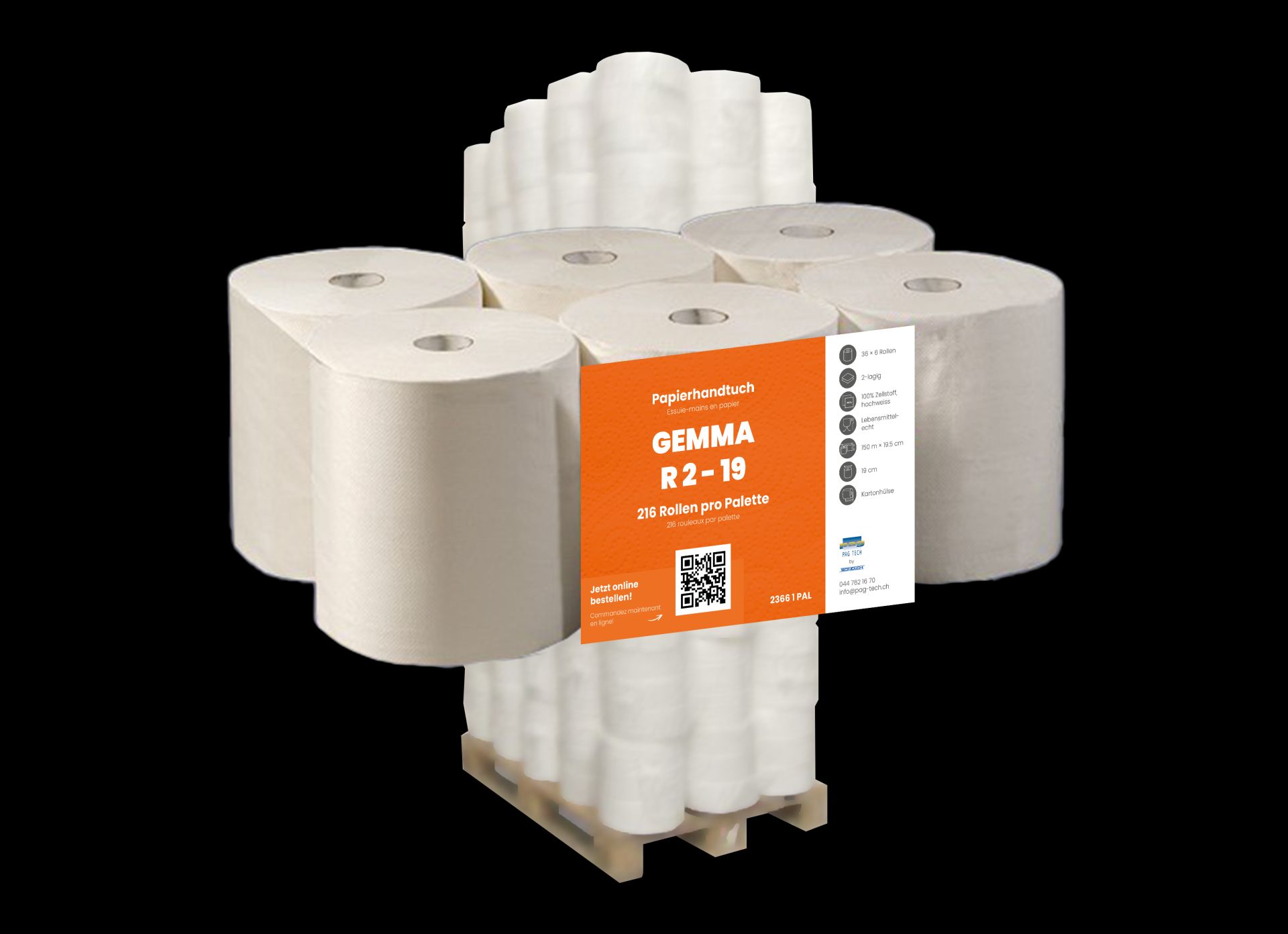 Essuie-mains en papier GEMMA R2-19