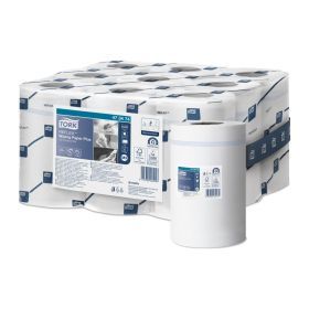 Tork Tovaglioli di carta multiuso Reflex™ M3 bianchi, a 2 veli – confezione da 9 rotoli