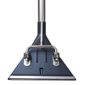 CLEANFIX Adattatore per tappeti a 2 ugelli, 26 cm, con tubo flessibile in acciaio cromato