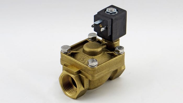 EHRLE Électrovanne d'alimentation de chaudière M260 G1P DN25 1" 0,3-12 bar NBR MS 2/2 NC servocommandée AC230V/7W TM30