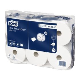 Tork SmartOne® Toilettenpapier T8 weiss, 2-lagig – BAG mit 6 Rollen