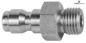 Mosmatic Raccord mâle ø12 G1/4" (mâle) SW17 NW6 en acier inoxydable