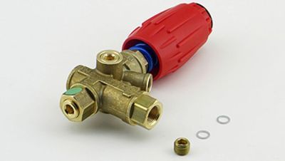 EHRLE Déchargeur VRT3 3/8" standard, complet avec volant, 250 bars, en laiton